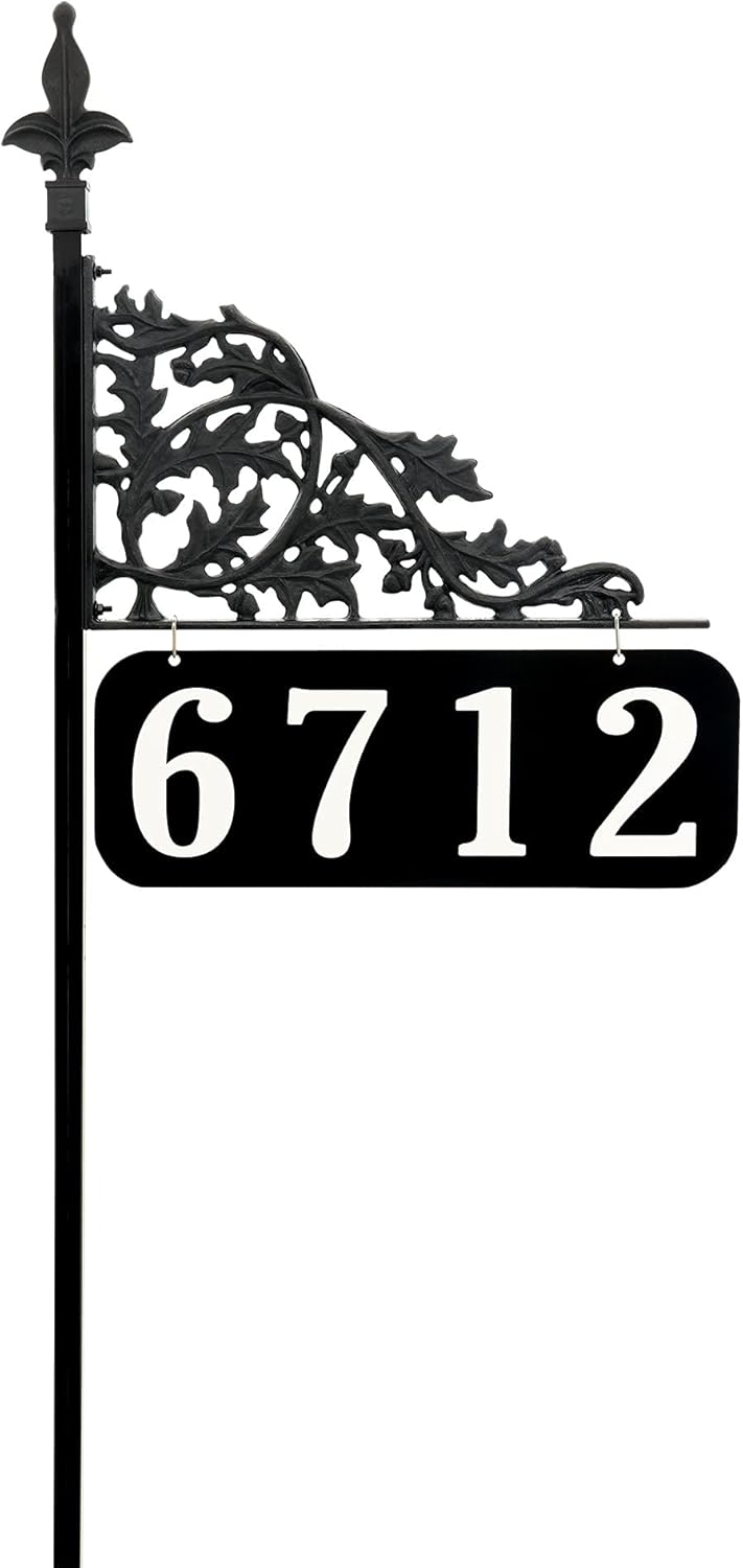 Oak 30 Inch Reflective Address Sign Q92970