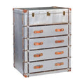 42 in. Aluminum Four Drawer Dresser G14941