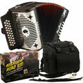 Black Diatonic Button Accordion with Gig Bag B187289