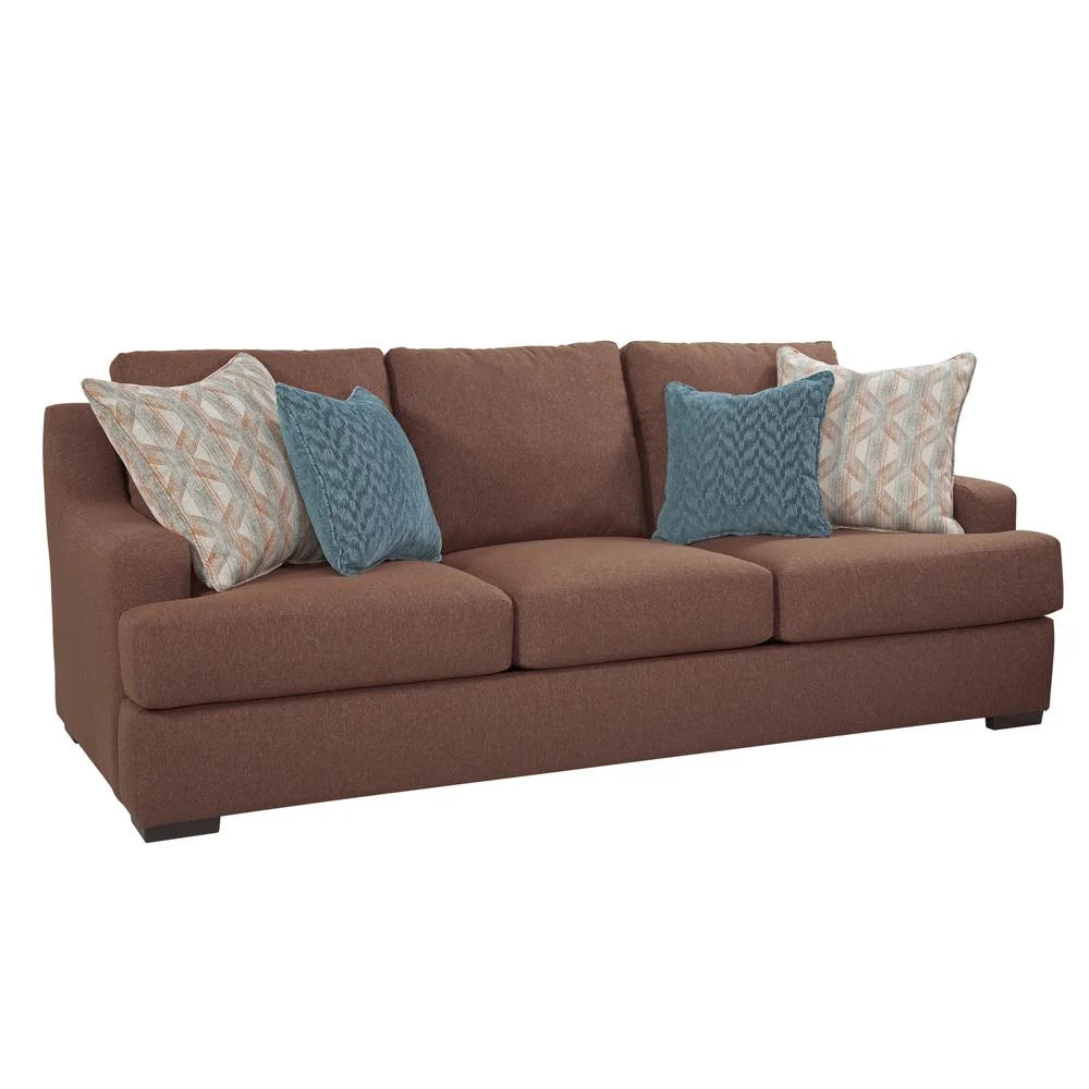 Cinnamon Sloped Track Arm Sofa J2972