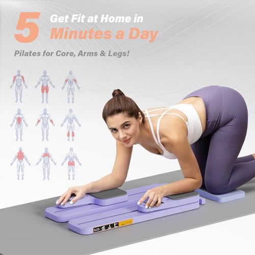 Pilates Reformer Machine with Resistance Bands and Balance Board Y224