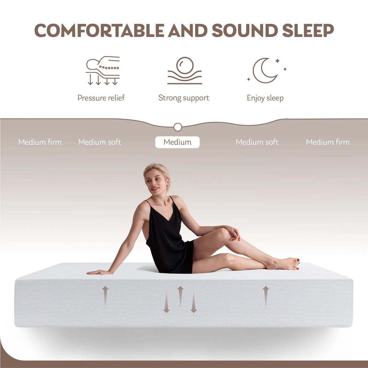 10" Gel Memory Foam Full Mattress U715943