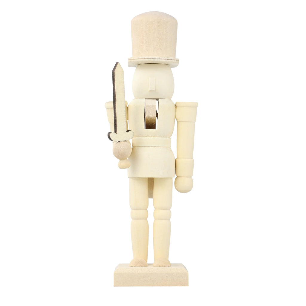 Unpainted Wooden Nutcracker Soldier G656