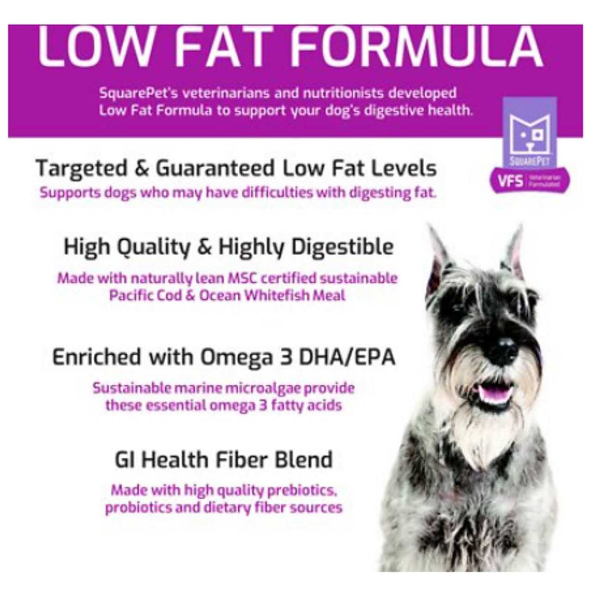Low Fat Formula Dry Dog Food U1484