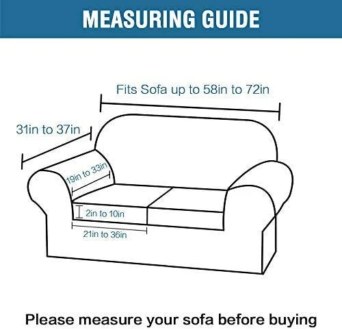 Gray Polyester Loveseat Slipcover X9780