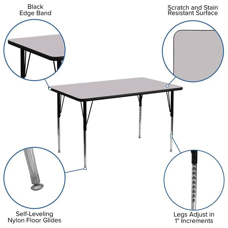 Red Thermal Laminate Activity Table H246477