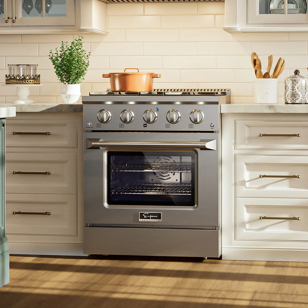 30 in. 4.2 cu. ft. Slide-In Single Oven Gas Range with 4 Sealed Burners Stainless Steel F88205