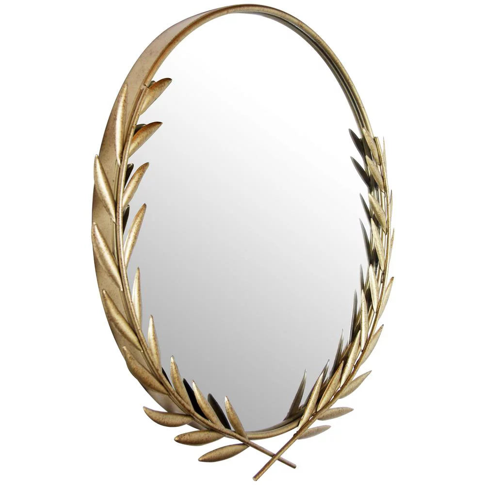 Gold Round Wall Mirror E450216