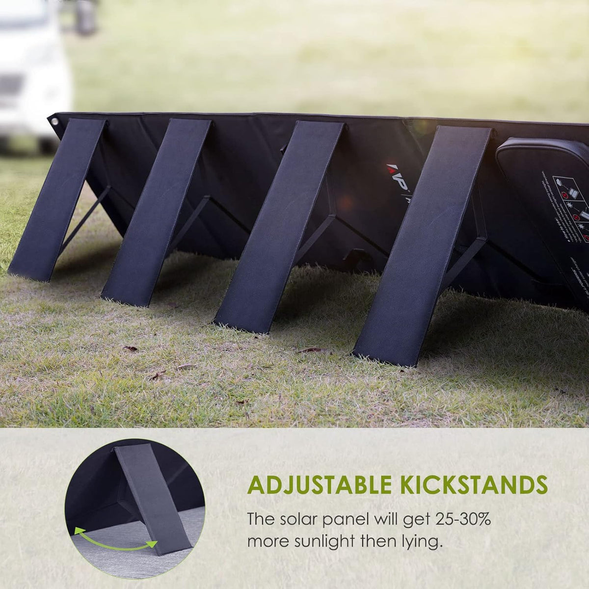 200W Portable Foldable Monocrystalline Solar Panel Kit with MC-4 Output A4877