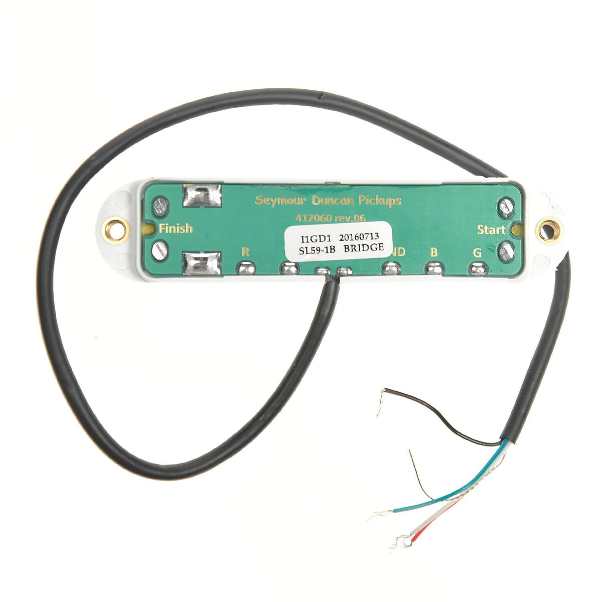 White Strat Bridge Pickup D63298