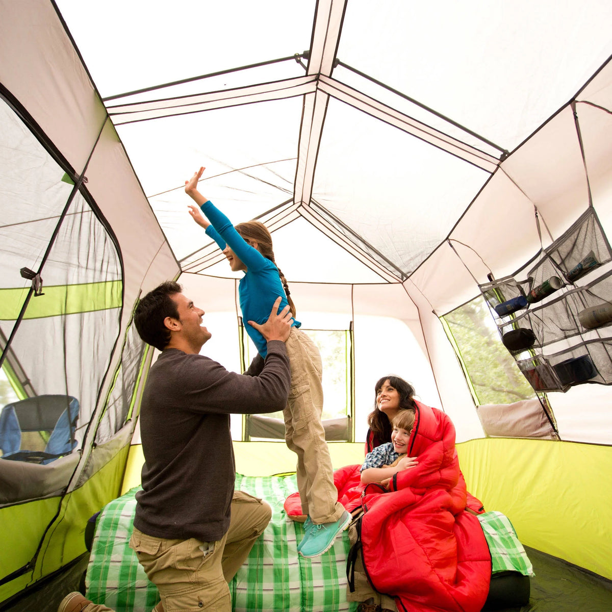 14' x 13.5' 9 Person 2 Room Instant Cabin Tent with Screen Room I423991