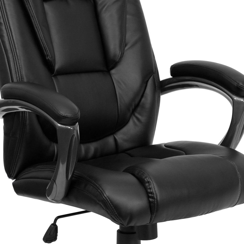 Black LeatherSoft High Back Ergonomic Office Chair E241
