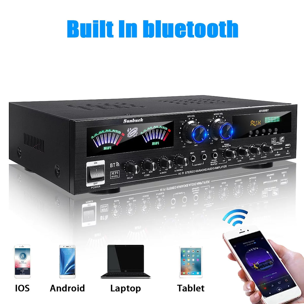 4000W Bluetooth Surround Sound Audio Power Amplifier X79530