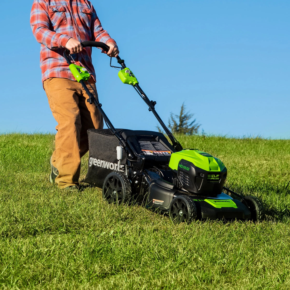 40V Self-Propelled Lawn Mower with 5.0 Ah Battery & Charger A938026
