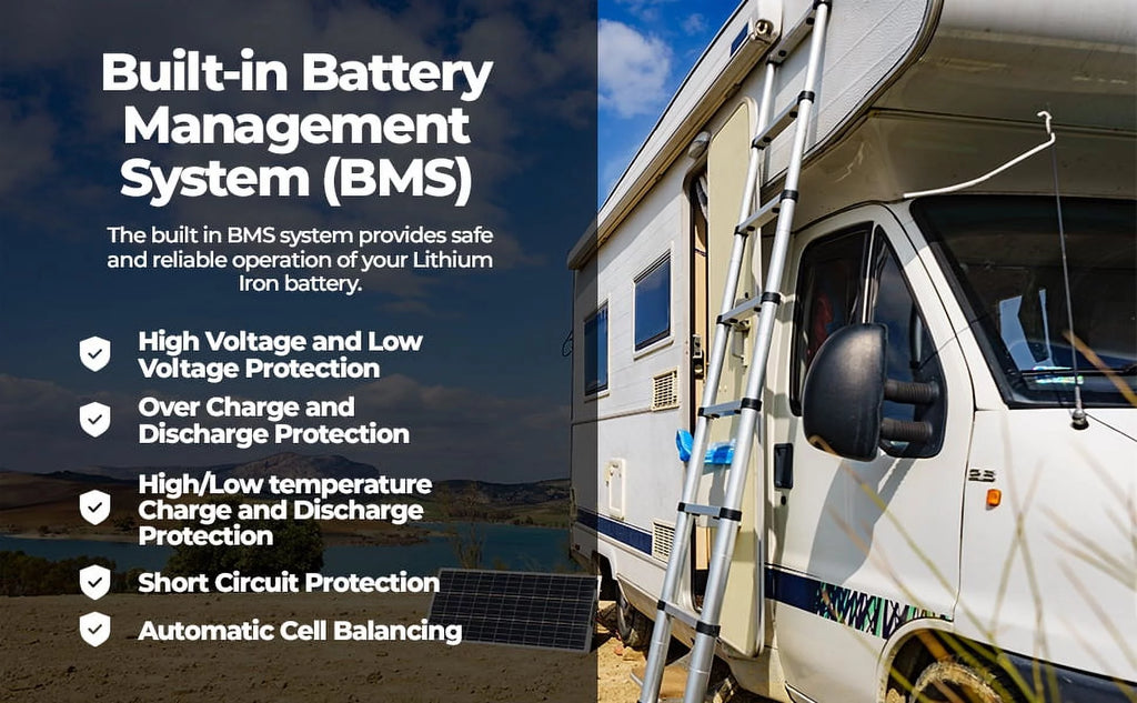 12V 55AH LiFePO4 Lithium Battery with BMS C5003