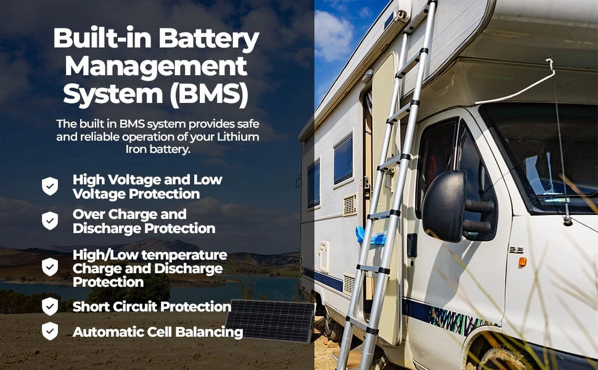12V 55AH LiFePO4 Lithium Battery with BMS C5003