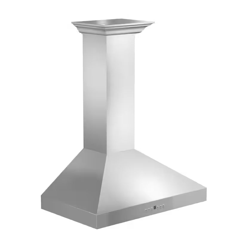 48 in. 400 CFM Convertible Wall Mount Range Hood in Stainless Steel Y776087