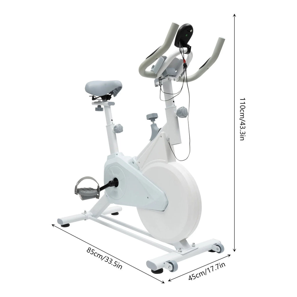 Indoor Cycling Exercise Bike Black U394801