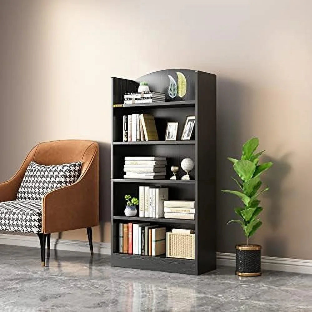 Wood 5 Tier Bookshelf V210515