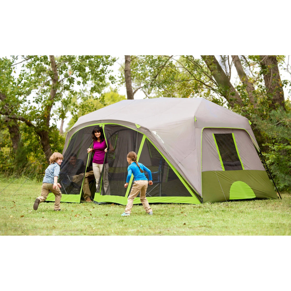 14' x 13.5' 9 Person 2 Room Instant Cabin Tent with Screen Room I423991