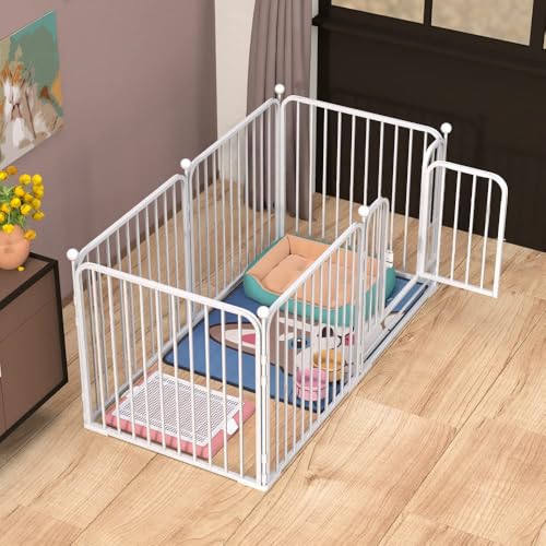 White Heavy Duty Dog Playpen P50974