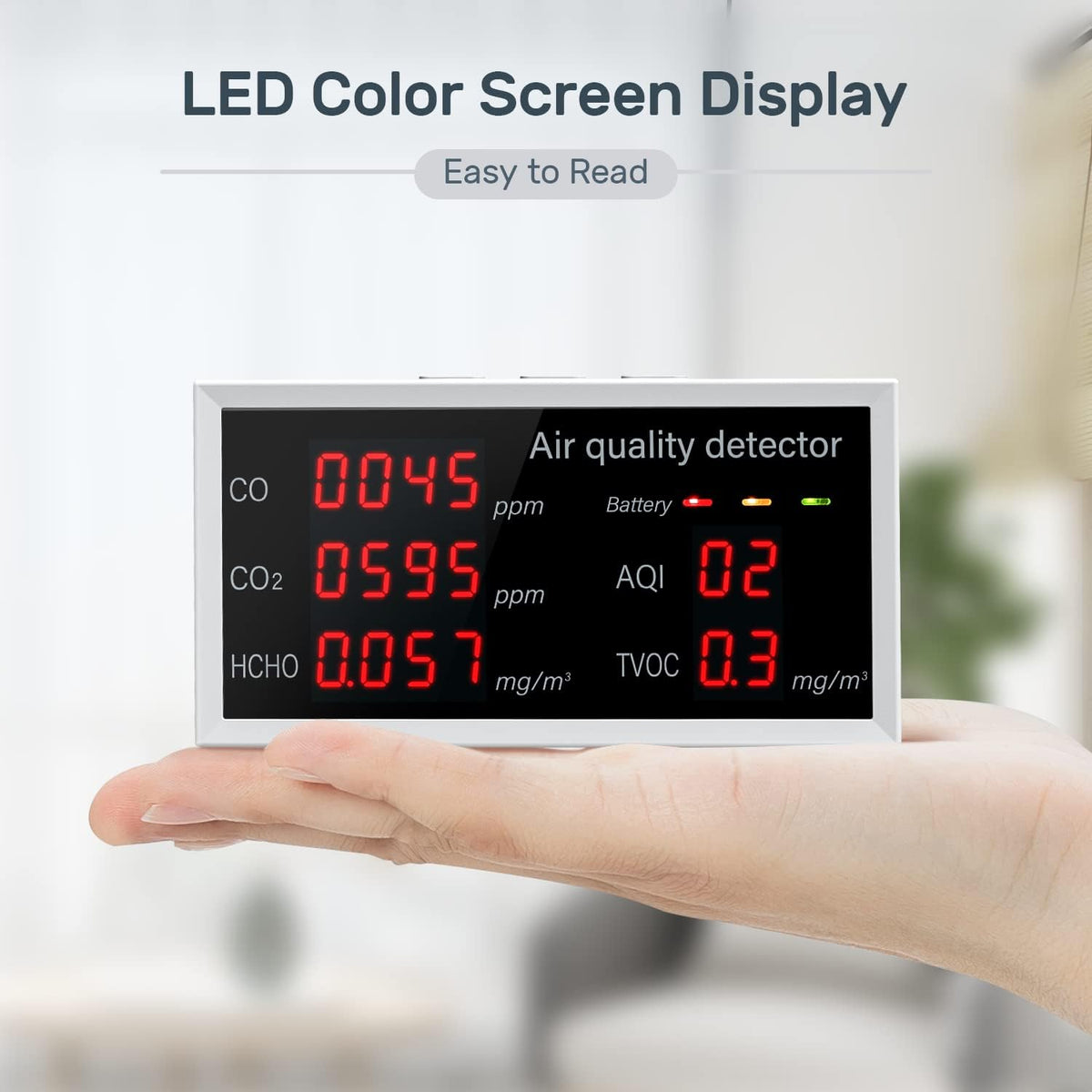 CO2 Detector Air Quality Monitor N378