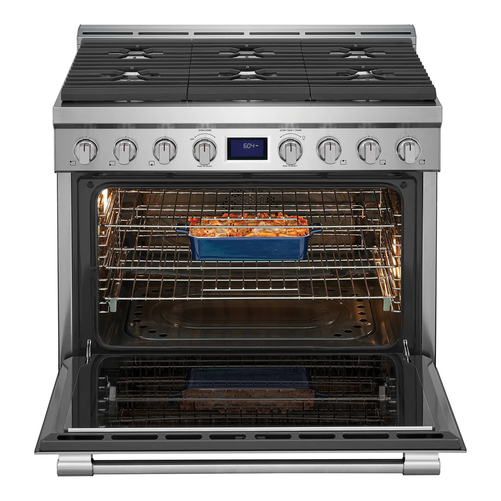 36 In. 4.4 Cu Ft. Stainless Steel Gas Freestanding Range F8563