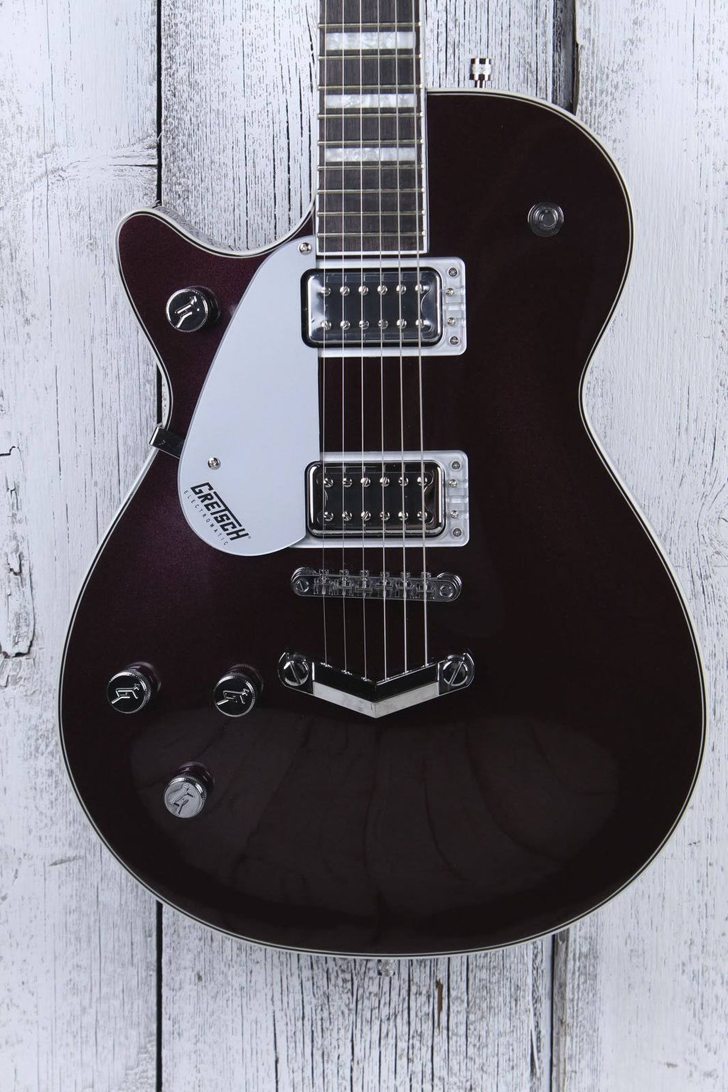 Left Handed Dark Cherry Metallic Electric Guitar L4129