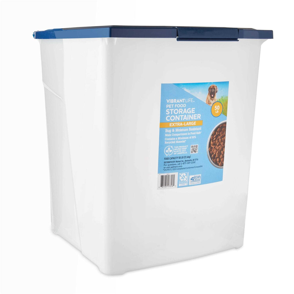 Plastic Pet Food Storage Container with Locking Lid F9926