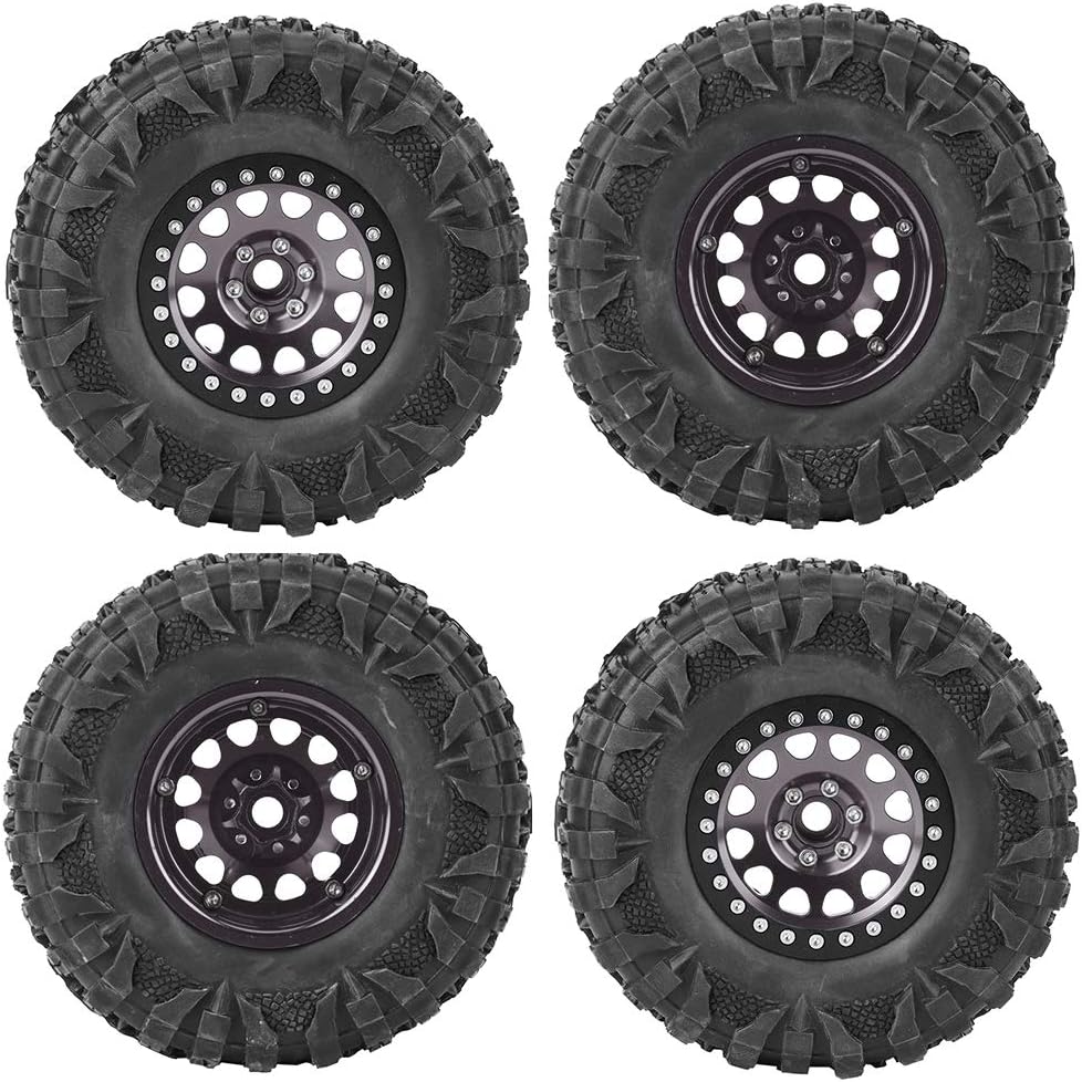 4pcs 2.2-inch Metal Hex Wheel Hub for 1:10 Racing Car (Silver) A395339