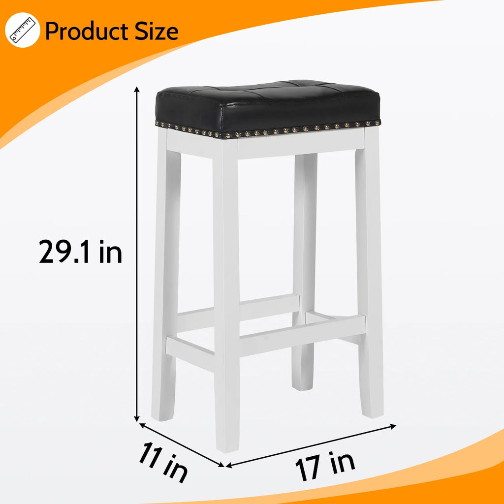 Set of 2 PU Leather Bar Stools K2158