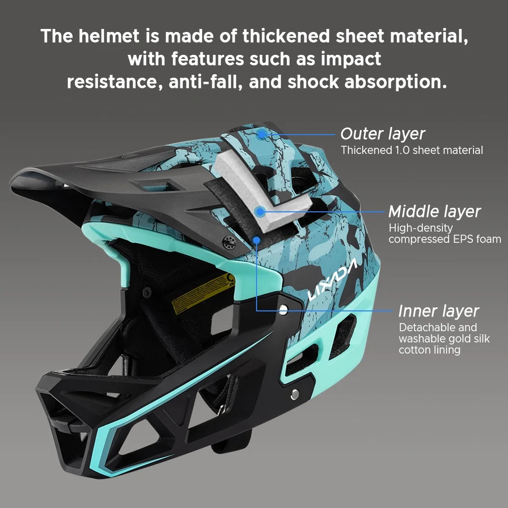 Full Face Mountain Bike Helmet D411