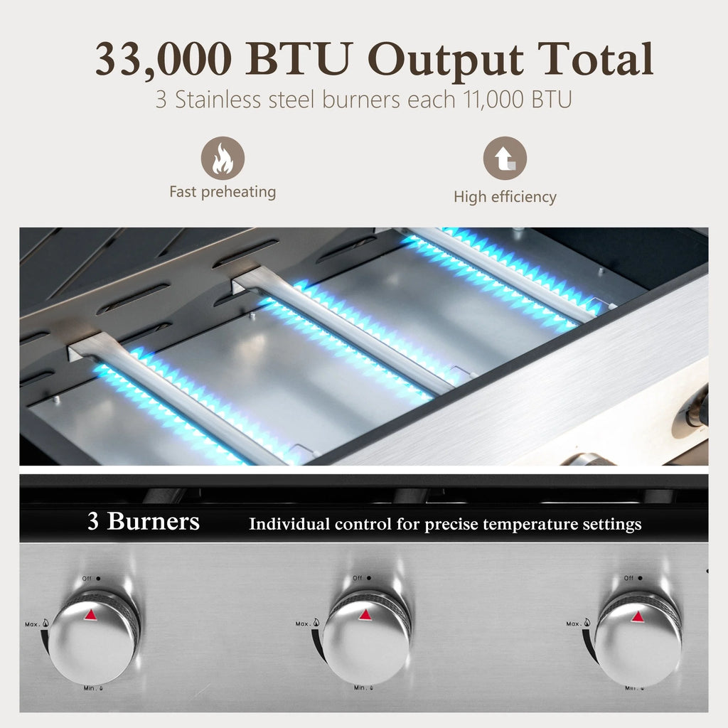 3-Burner Propane Gas Griddle I974