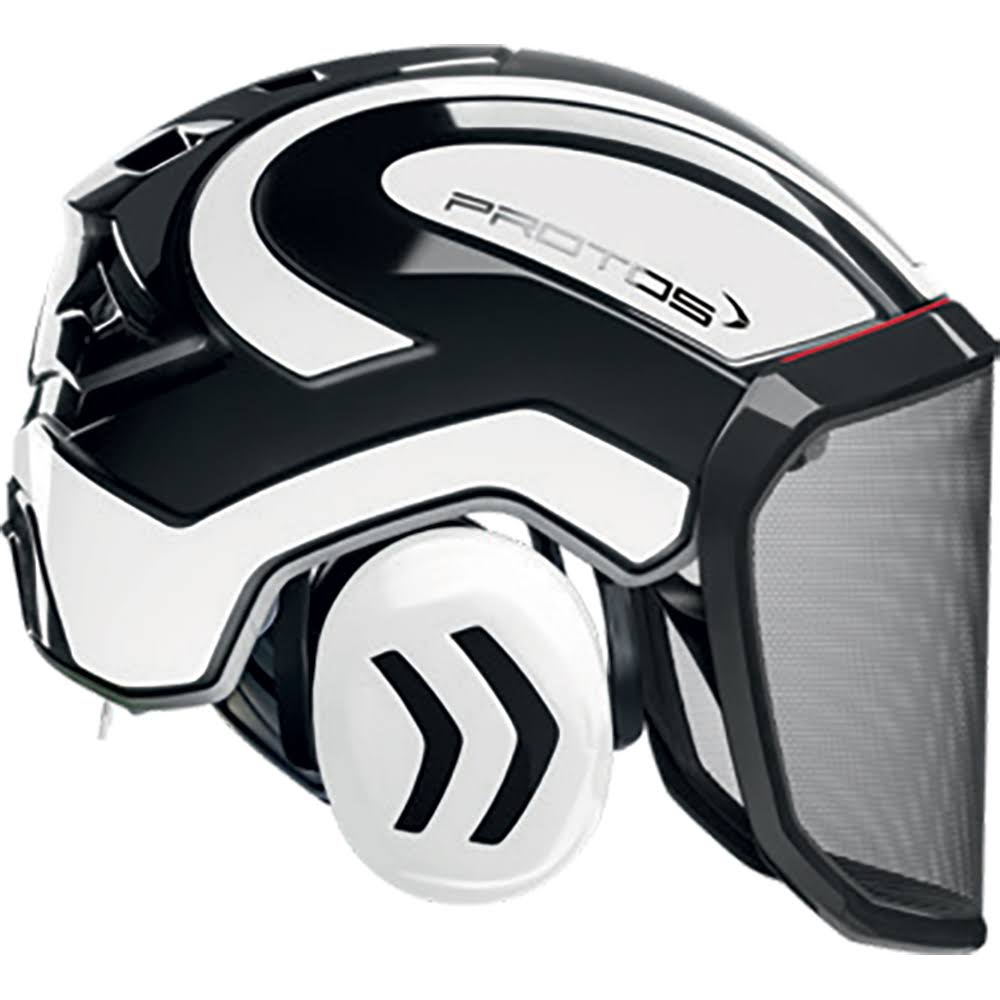 Black and White Arborist Helmet J4890