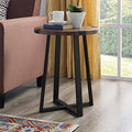 Dark Walnut Round Side End Table I79685
