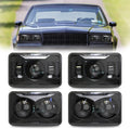 4x6 LED Headlights Hi/Lo Beam Rectangular Headlight Replacement - 4pcs M72694