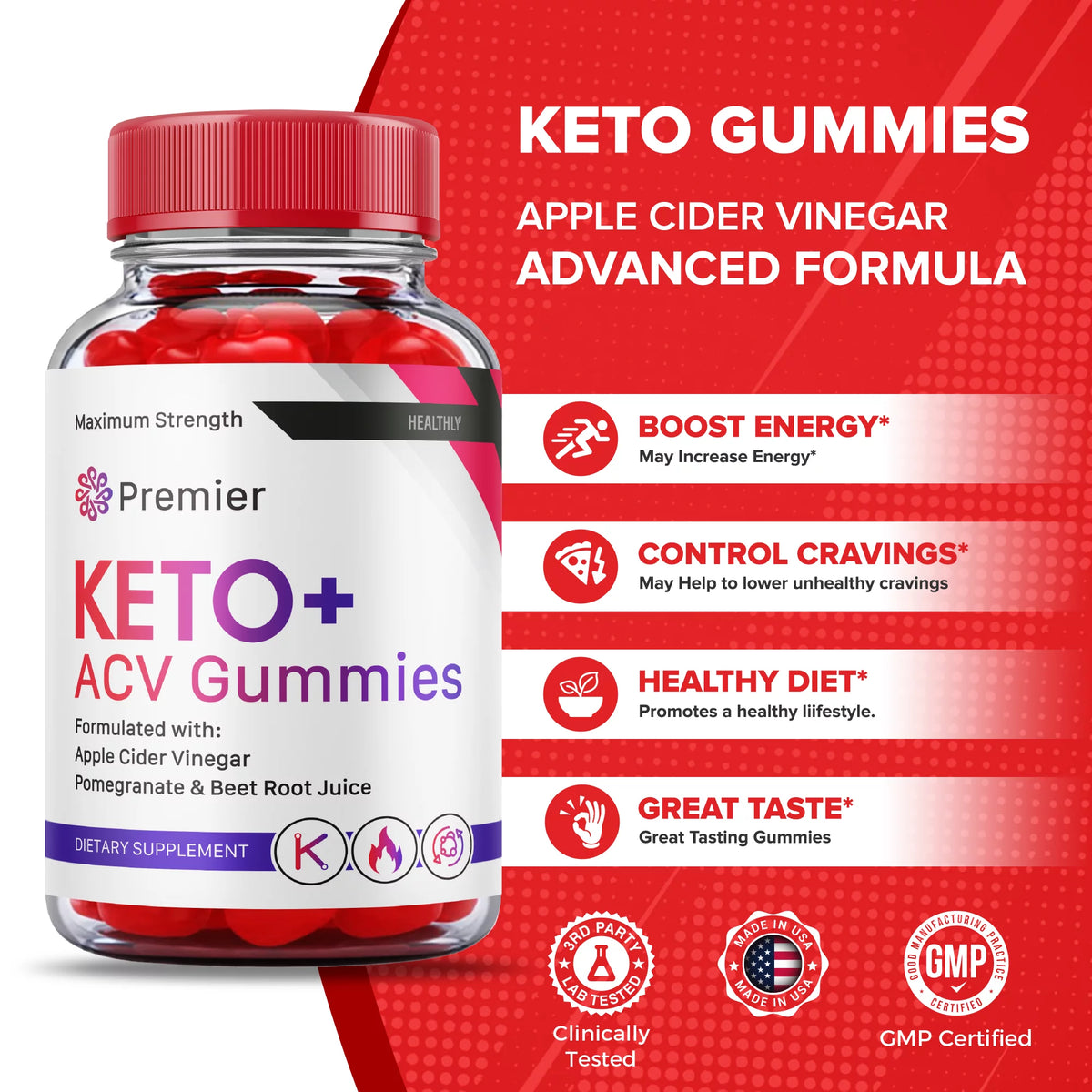2 Pack Apple Cider Vinegar Gummies 120 Gummies M397