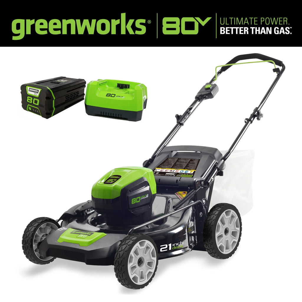 80V 21 Push Mower with 4Ah Battery & Charger F170524