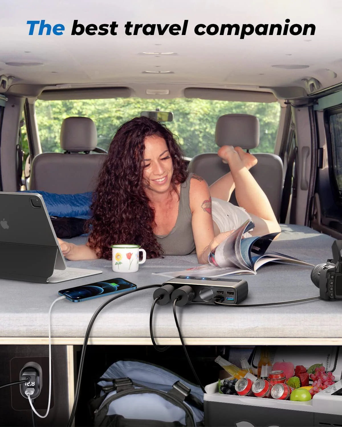 3 Socket 154W PD & QC 3.0 USB Car Charger V250