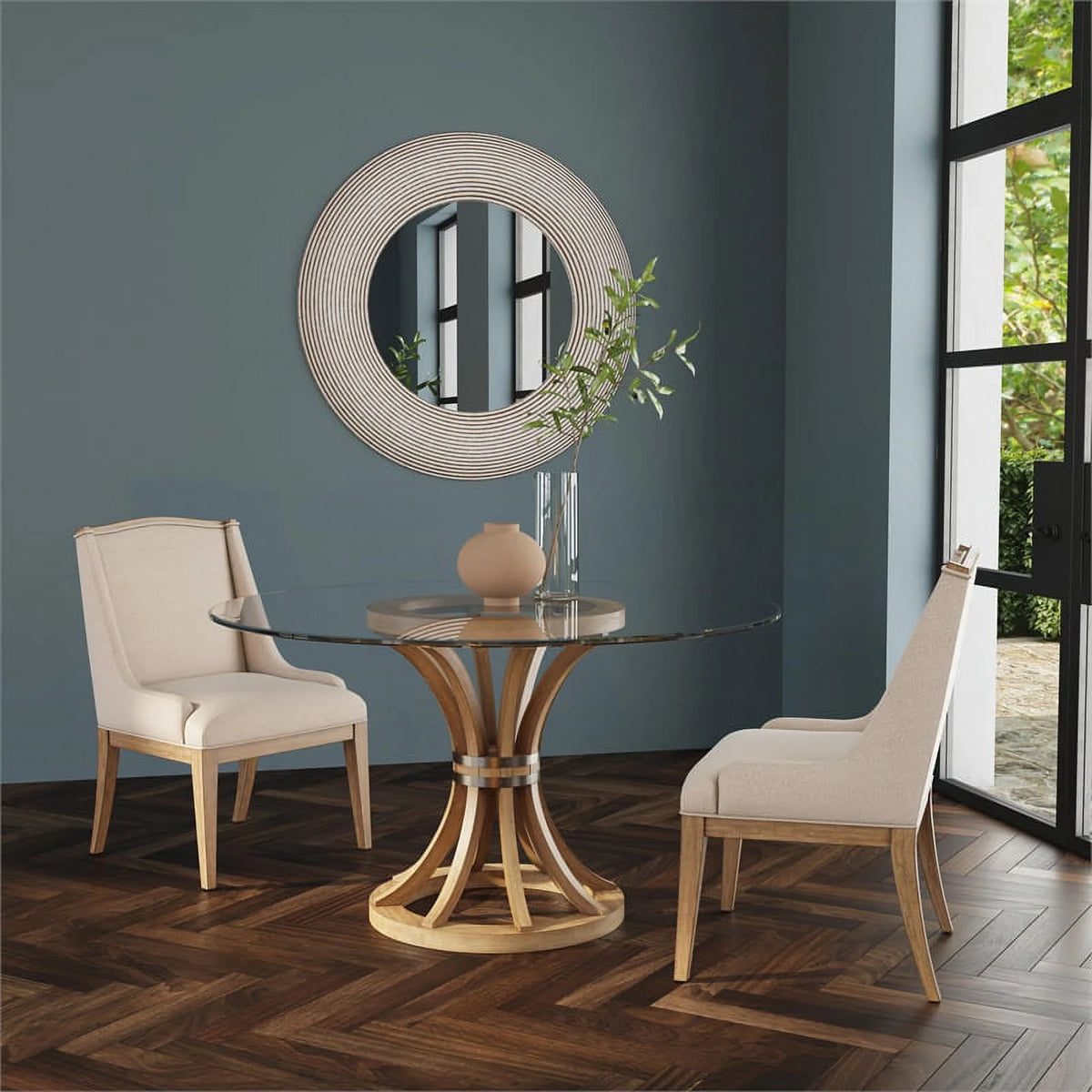 Natural Wood Parsons Chair B4040