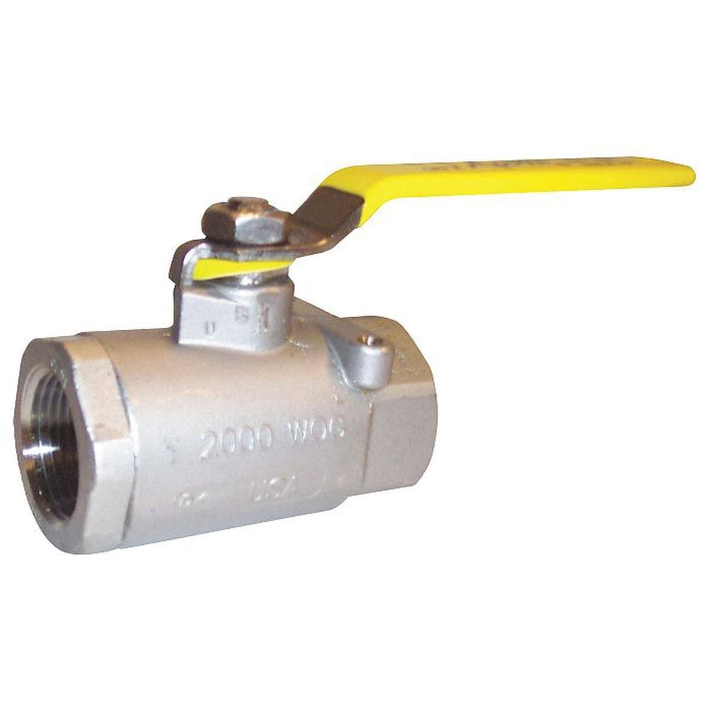 1-1/4x22 FNPT Stainless Steel Ball Valve V8022
