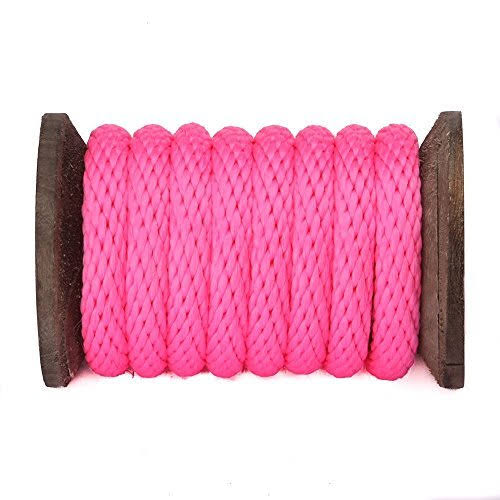 Hot Pink 3/4 inch x 50 Feet Utility Rope C54154