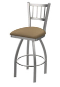 25-inch Swivel Counter Stool with Stainless Finish and Canter Sand Seat A45520