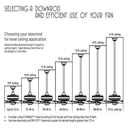52x22 5-Blade Ceiling Fan Oil Rubbed Bronze Cherry Mahogany Blades T7938