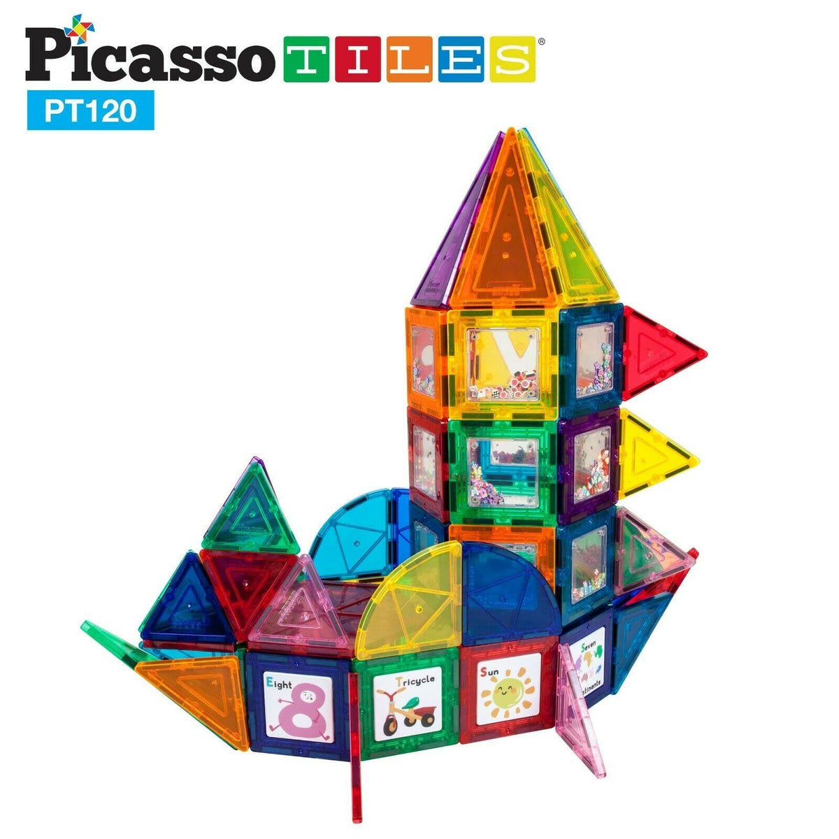 120-Piece 3D Magnetic Building Block Set D2781