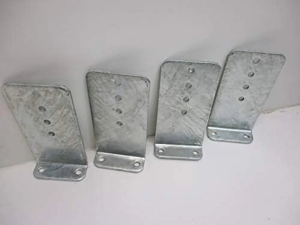 5" by 10" Galvanized Pontoon Boat Trailer Bunk Bolster L Brackets L9737