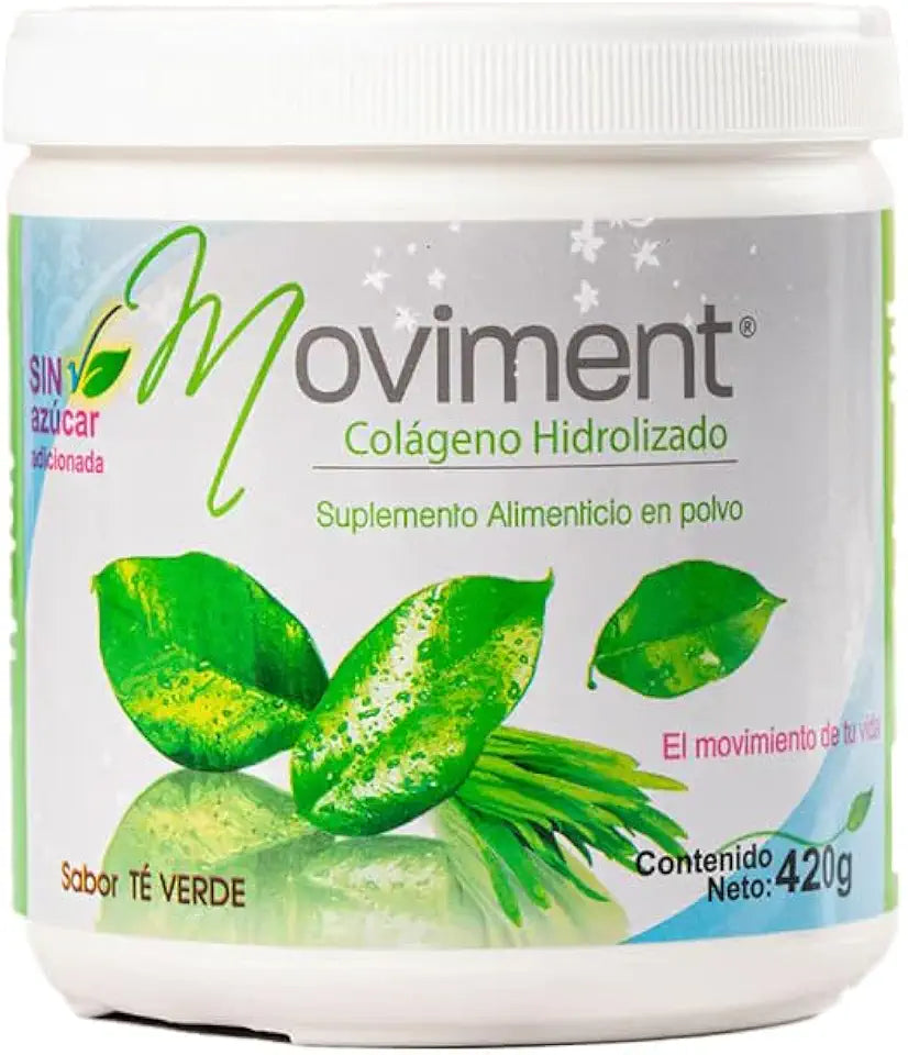 Sugar Free Green Tea Flavor Hydrolyzed Collagen Powder 14.8 oz J3515