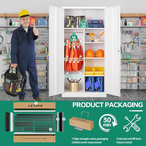 Metal Storage Cabinet with Lock Door U375783
