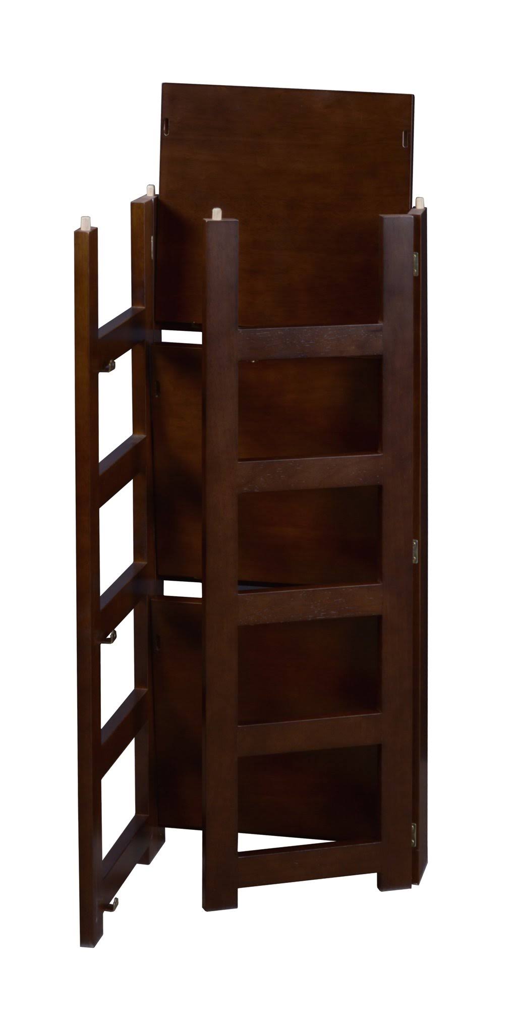 White 67x22 High Square Folding Bookcase O3428