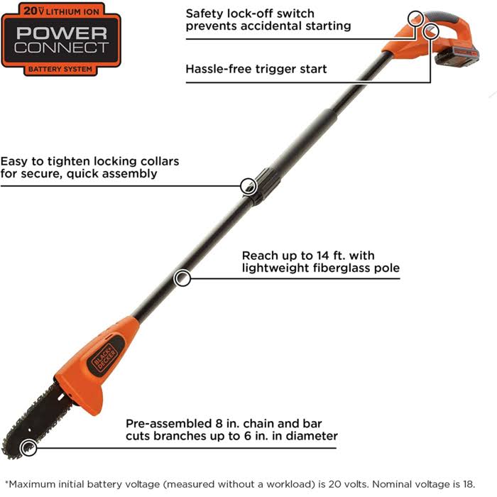 20V Lithium Ion Pole Saw L467